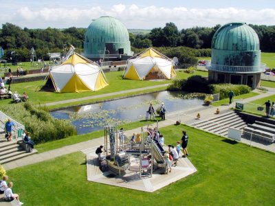 Aerial view of Herstmonceux garden